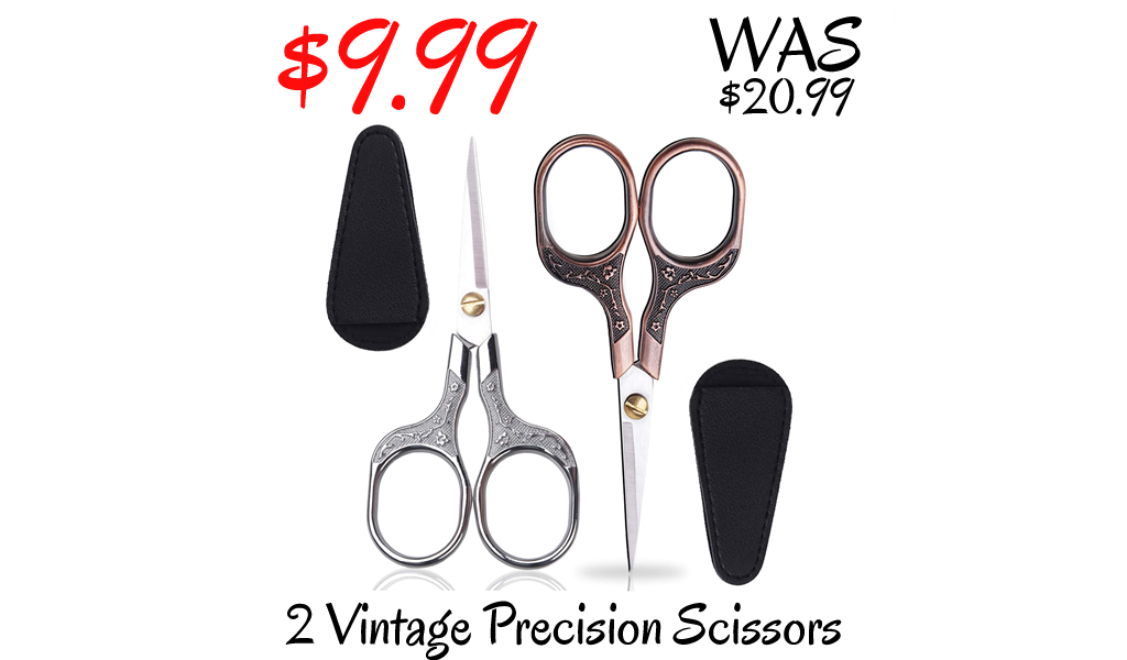 2 Vintage Precision Scissors Only $9.99 Shipped on Amazon (Regularly $20.99)