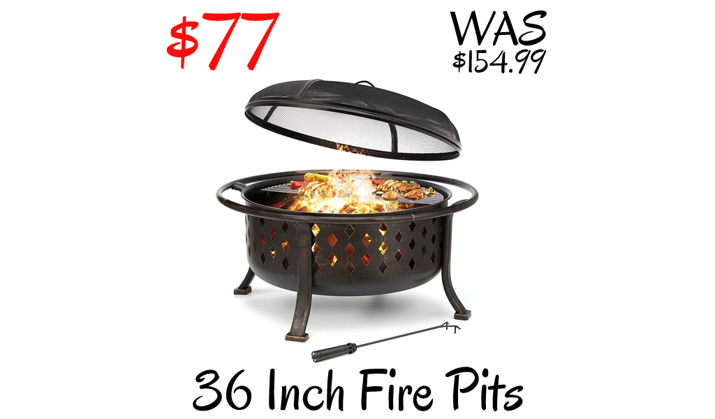 36 Inch Fire Pits Only $77 Shipped on Amazon (Regularly $154.99)