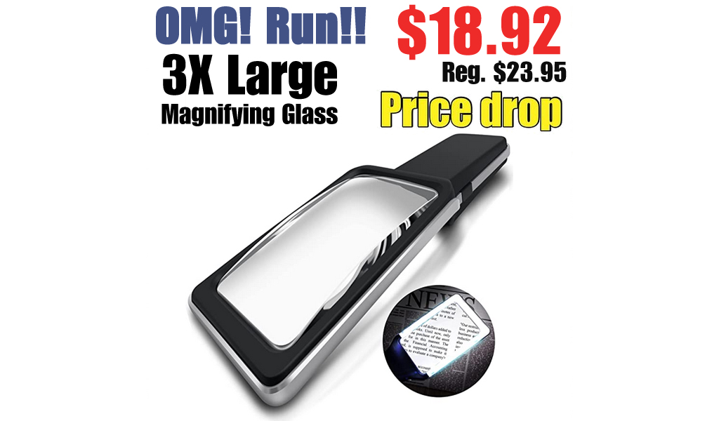 3X Large Magnifying Glass Only $18.92 Shipped on Amazon (Regularly $23.95)
