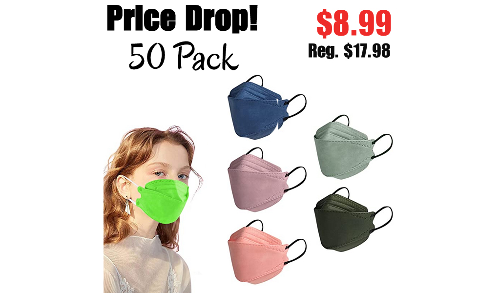 5-Layer Face Masks - 50 PCS Only $8.99 Shipped on Amazon (Regularly $17.98)
