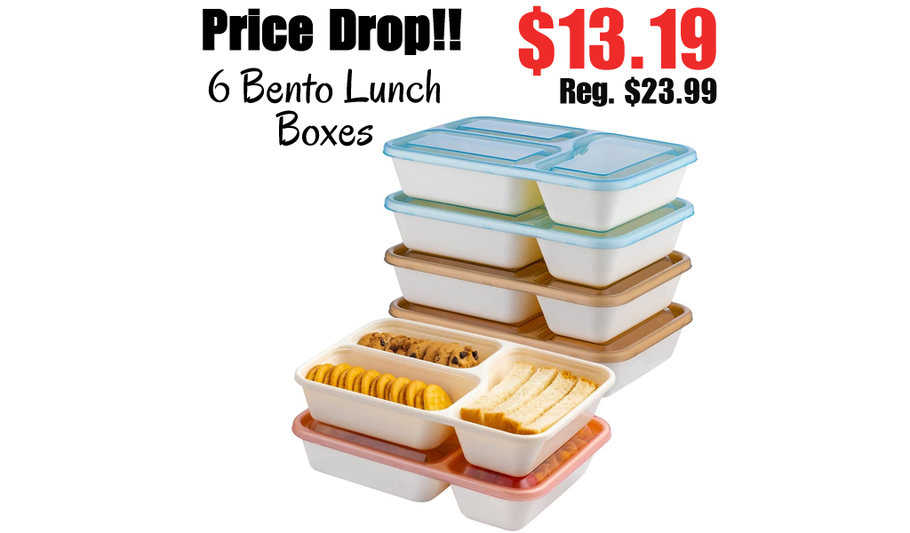 6 Bento Lunch Boxes Only $13.19 Shipped on Amazon (Regularly $23.99)