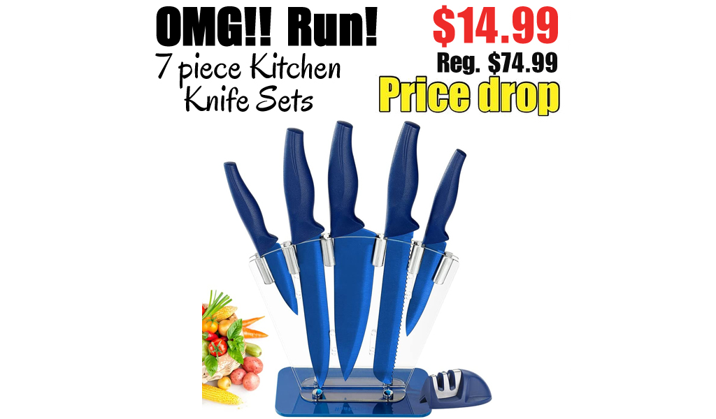 7 Piece Kitchen Knife Sets Only $14.99 Shipped on Amazon (Regularly $74.99)
