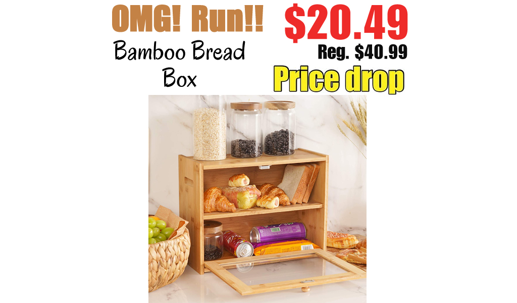 Bamboo Bread Box Only $20.49 Shipped on Amazon (Regularly $40.99)