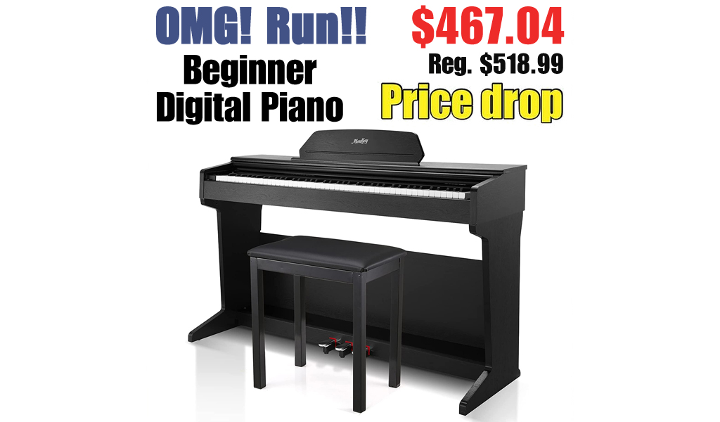 Beginner Digital Piano Only $467.04 Shipped on Amazon (Regularly $518.99)