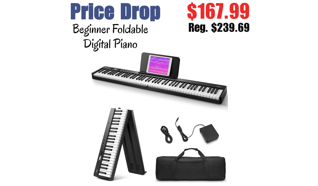 Beginner Foldable Digital Piano Only $167.99 Shipped on Amazon (Regularly $239.69)