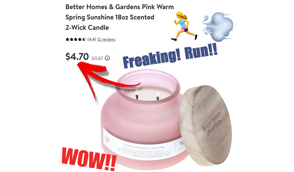 Better Homes & Gardens Candles from $4 on Walmart.com (Regularly $10)