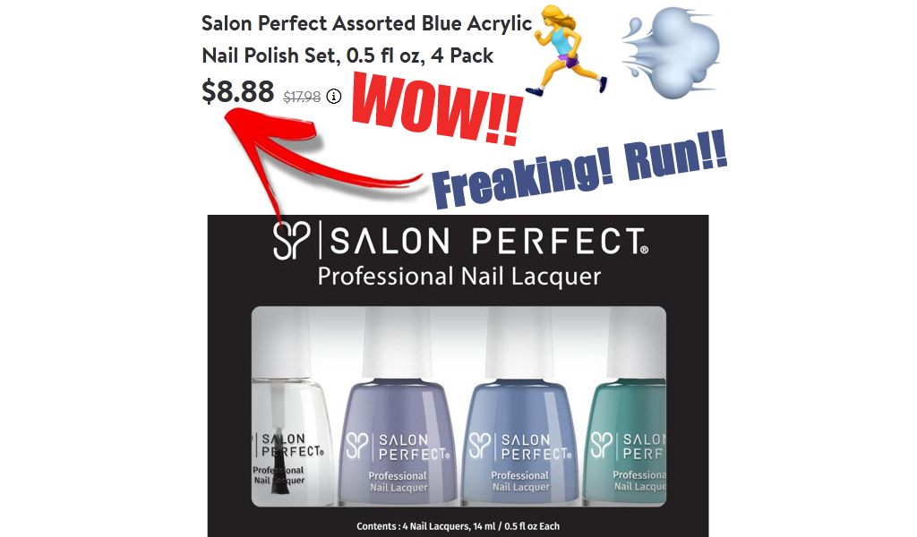 Blue Acrylic Nail Polish Set, 0.5 fl oz, 4 Pack only $8.88 on Walmart.com (Regularly $17.98)