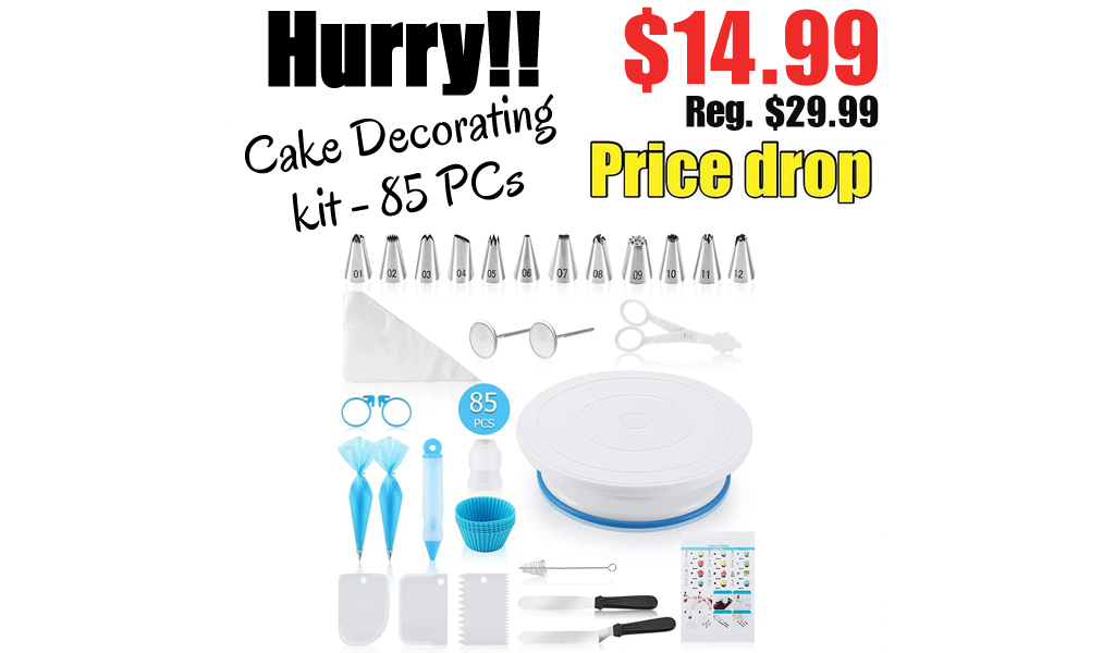 Cake Decorating kit - 85 PCs Only $14.99 Shipped on Amazon (Regularly $29.99)