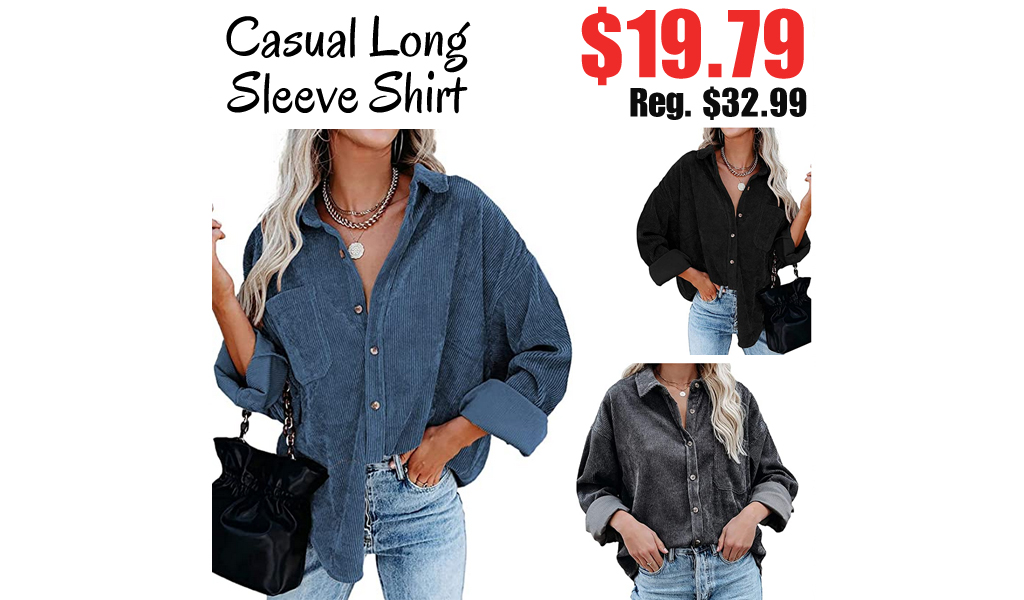 Casual Long Sleeve Shirt Only $19.79 Shipped on Amazon (Regularly $32.99)