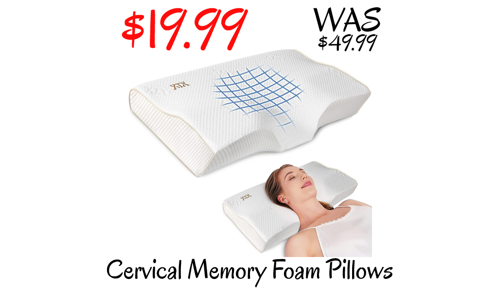 Cervical Memory Foam Pillows Only $19.99 Shipped on Amazon (Regularly $49.99)