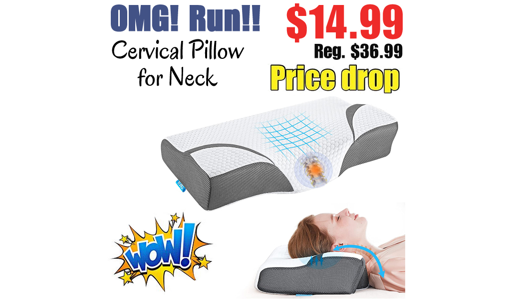 Cervical Pillow for Neck Only $14.99 Shipped on Amazon (Regularly $36.99)