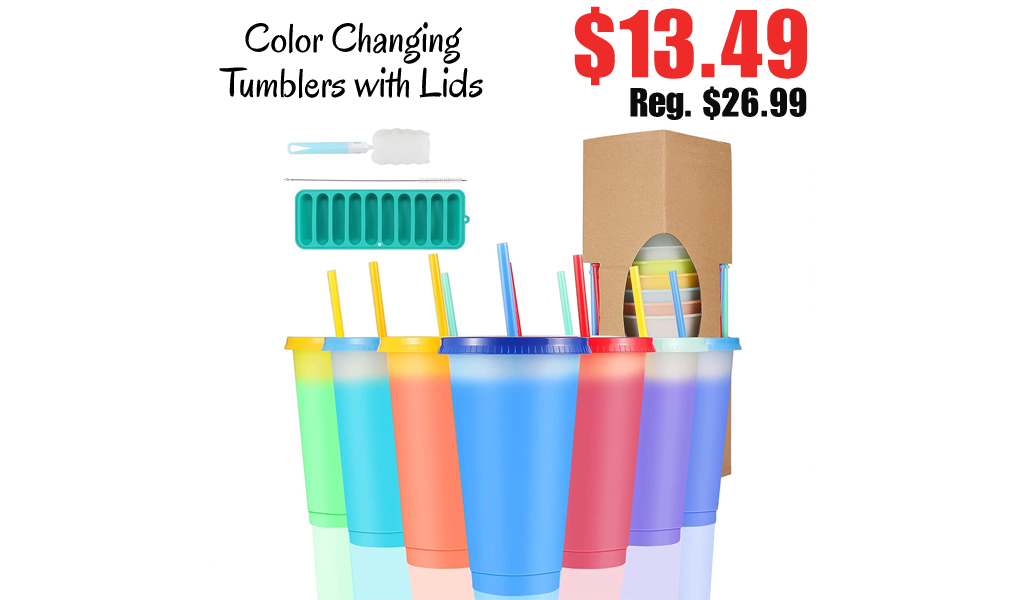 Color Changing Tumblers with Lids Only $13.49 Shipped on Amazon (Regularly $26.99)