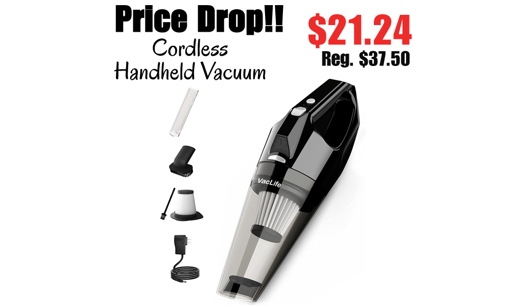 Cordless Handheld Vacuum Only $21.24 Shipped on Amazon (Regularly $37.50)