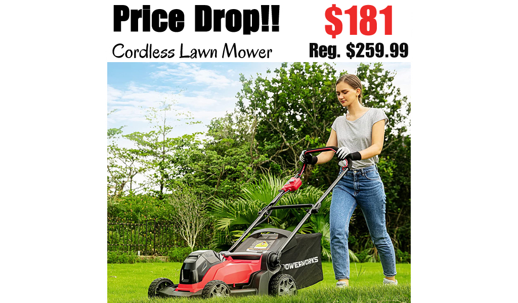 Cordless Lawn Mower Only $181 Shipped on Amazon (Regularly $259.99)