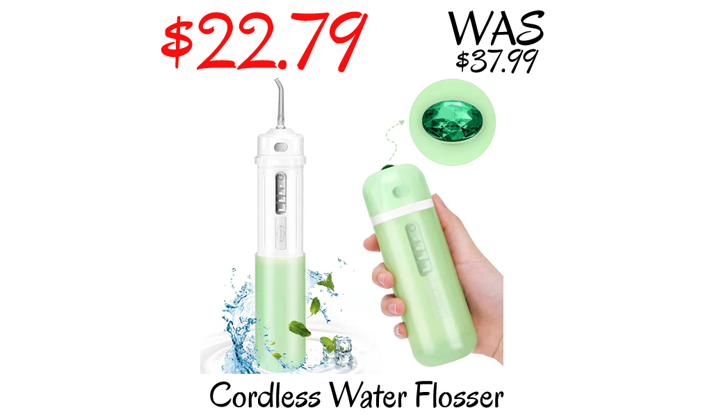 Cordless Water Flosser Only $22.79 Shipped on Amazon (Regularly $37.99)