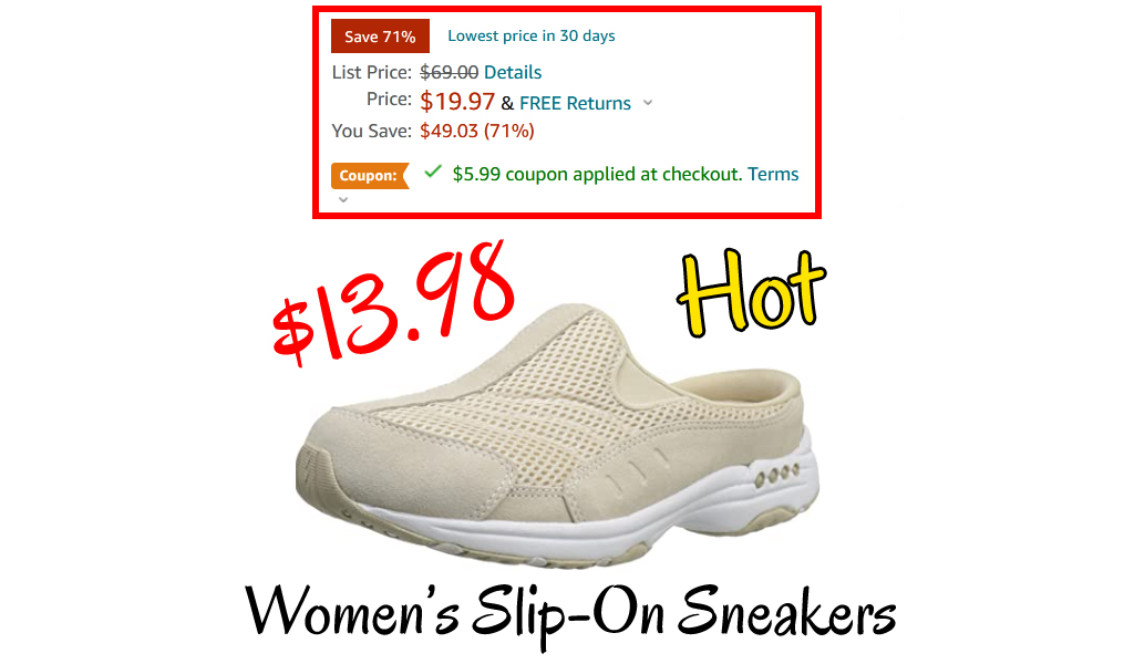 Easy Spirit Women’s Slip-On Sneakers Just $13.98 on Amazon (Regularly $69)