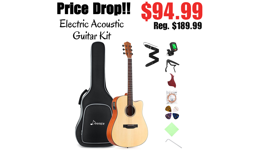 Electric Acoustic Guitar Kit Only $94.99 Shipped on Amazon (Regularly $189.99)