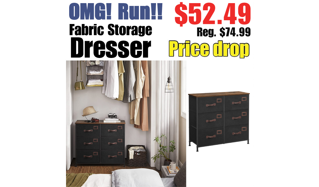 Fabric Storage Dresser Only $52.49 Shipped on Amazon (Regularly $74.99)