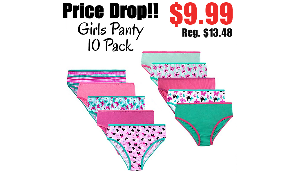 Girls Panty - 10 Pack $9.99 Shipped on Amazon (Regularly $13.48)