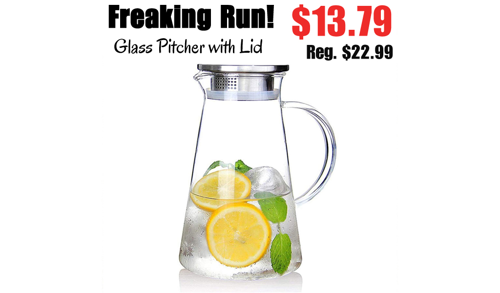 Glass Pitcher with Lid Only $13.79 Shipped on Amazon (Regularly $22.99)