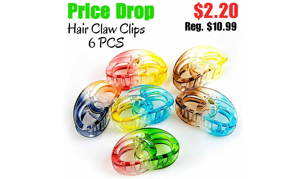 Hair Claw Clips - 6 PCS Only $2.20 Shipped on Amazon (Regularly $10.99)