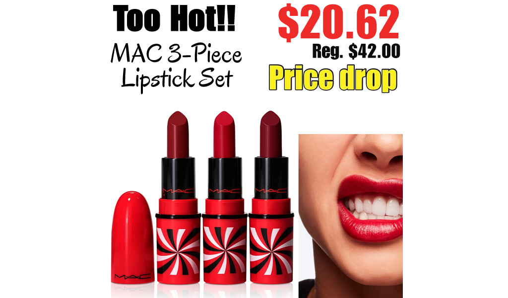 MAC 3-Piece Lipstick Set Only $20.62 on Macys.com (Regularly $42)