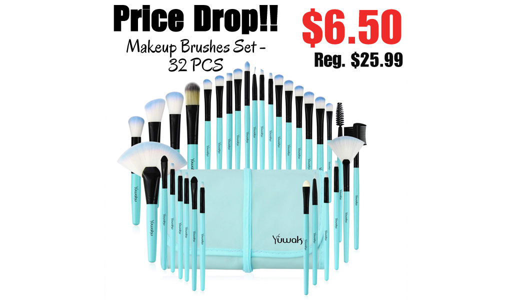 Makeup Brushes Set - 32 PCS Only $6.50 Shipped on Amazon (Regularly $25.99)