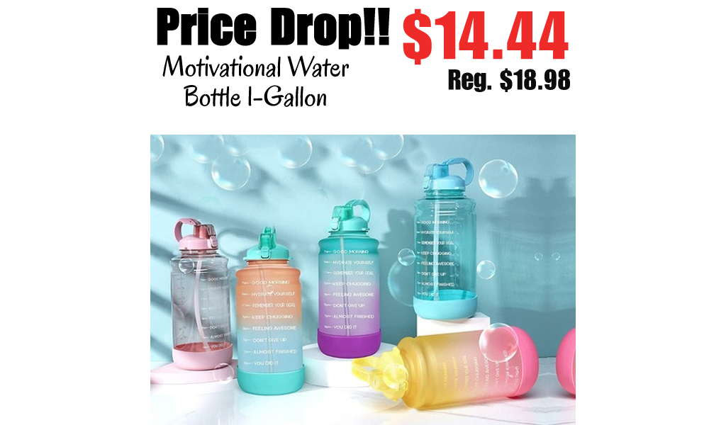 Motivational Water Bottle 1-Gallon Only $14.44 Shipped on Amazon (Regularly $18.98)
