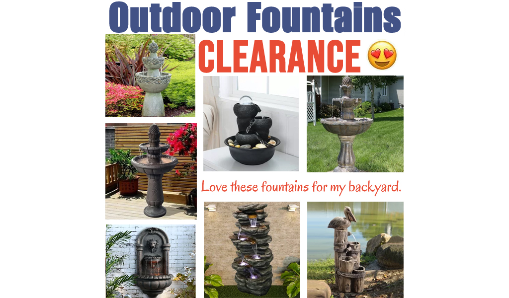 Outdoor Fountains for Less on Wayfair - Big Sale