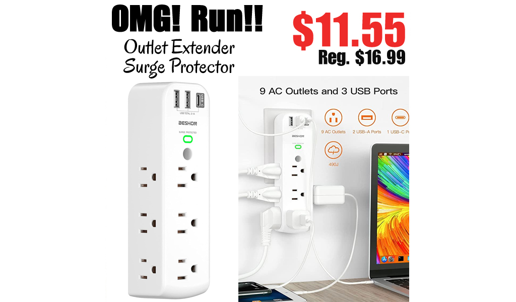 Outlet Extender Surge Protector Only $11.55 Shipped on Amazon (Regularly $16.99)