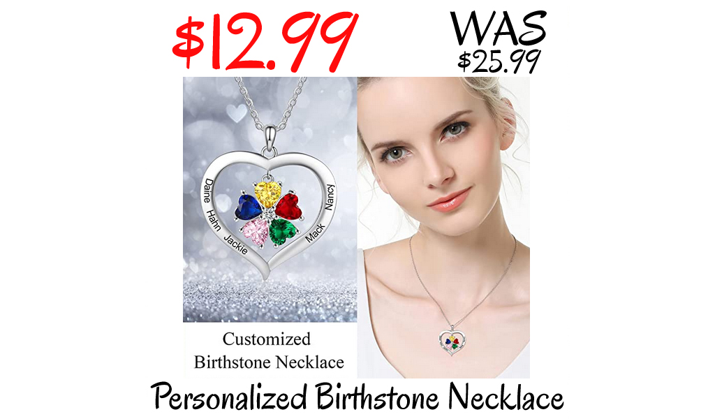 Personalized Birthstone Necklace Only $12.99 Shipped on Amazon (Regularly $25.99)