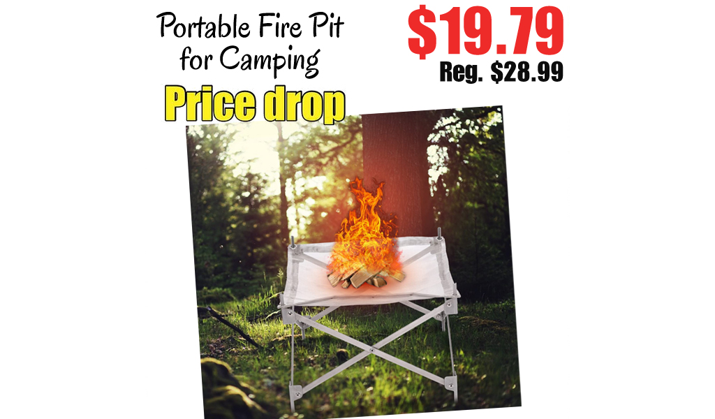 Portable Fire Pit for Camping Only $19.79 Shipped on Amazon (Regularly $28.99)