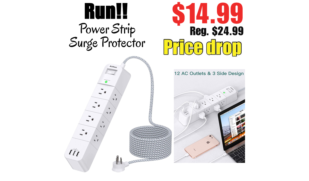 Power Strip Surge Protector Only $14.99 Shipped on Amazon (Regularly $24.99)