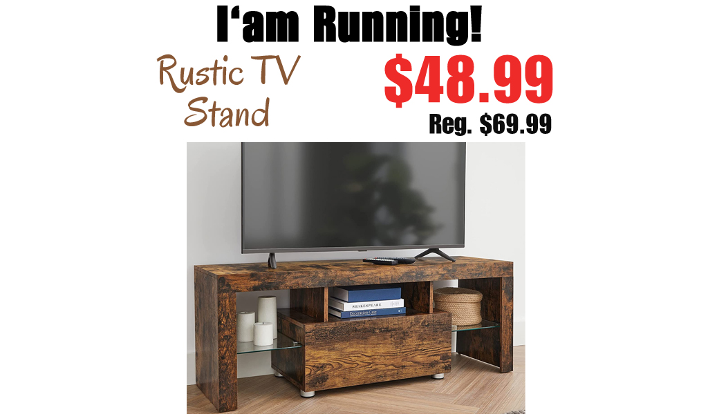 Rustic TV Stand Only $48.99 Shipped on Amazon (Regularly $69.99)