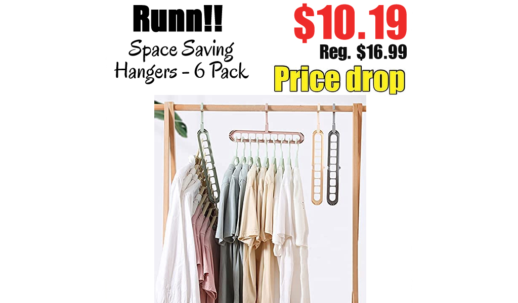 Space Saving Hangers - 6 Pack Only $10.19 Shipped on Amazon (Regularly $16.99)