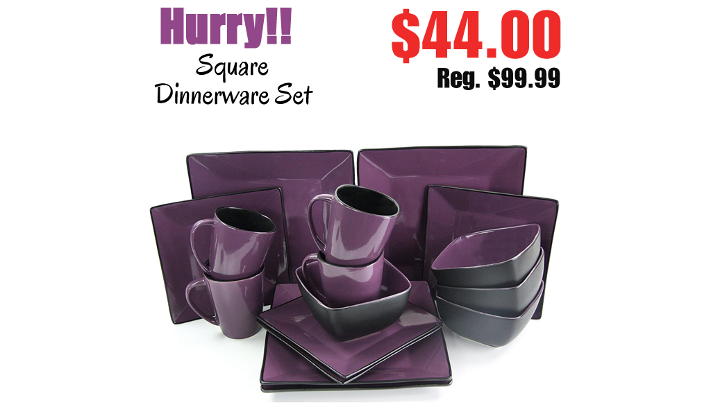 Square Dinnerware Set Only $44 Shipped on Amazon (Regularly $99.99)