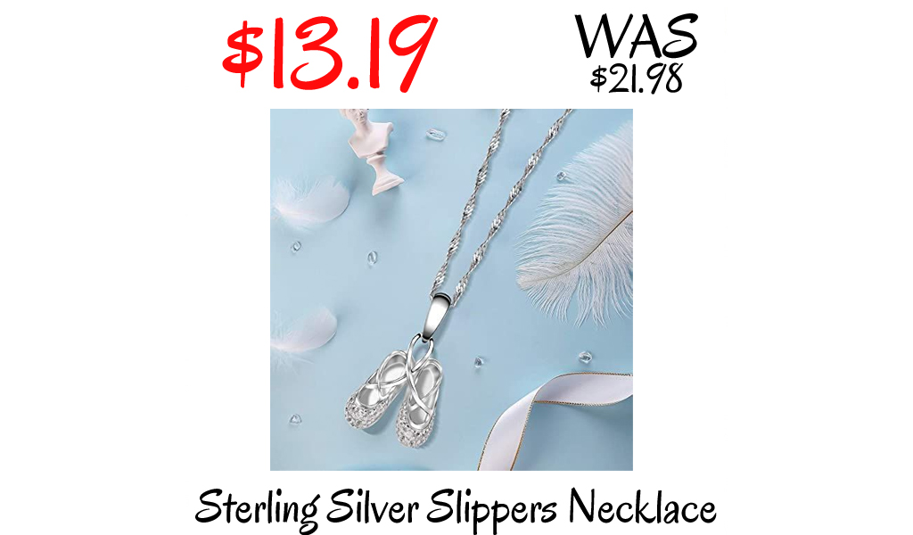 Sterling Silver Slippers Necklace Only $13.19 Shipped on Amazon (Regularly $21.98)