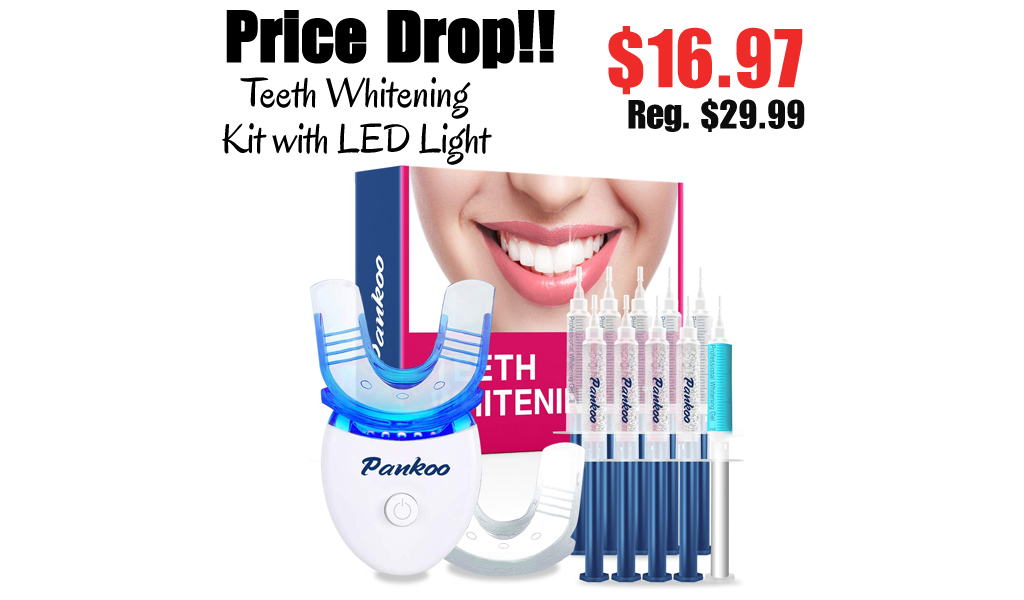 Teeth Whitening Kit with LED Light Only $16.97 Shipped on Amazon (Regularly $29.99)