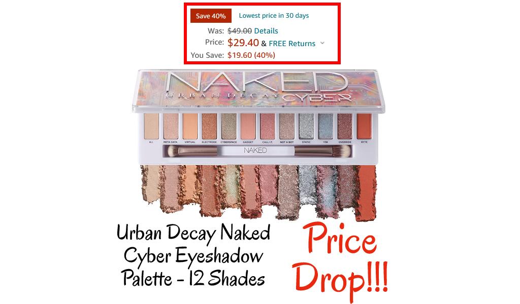 Urban Decay Naked Cyber Eyeshadow Palette - 12 Shades Only $29.40 Shipped on Amazon (Regularly $49.00)