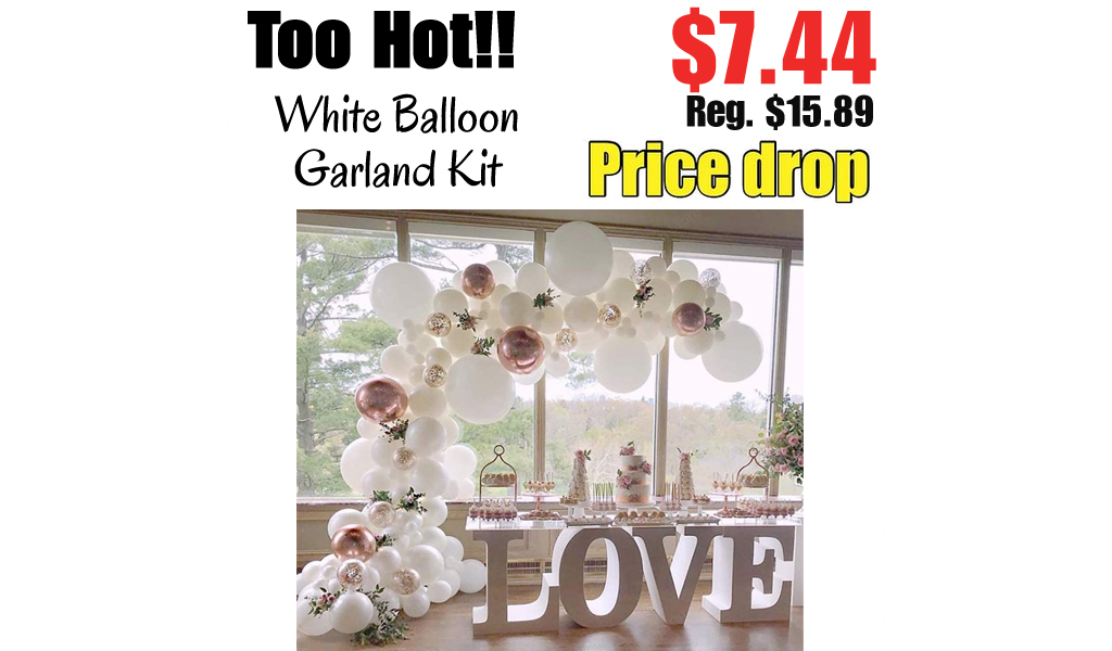 White Balloon Garland Kit Only $7.44 Shipped on Amazon (Regularly $15.89)