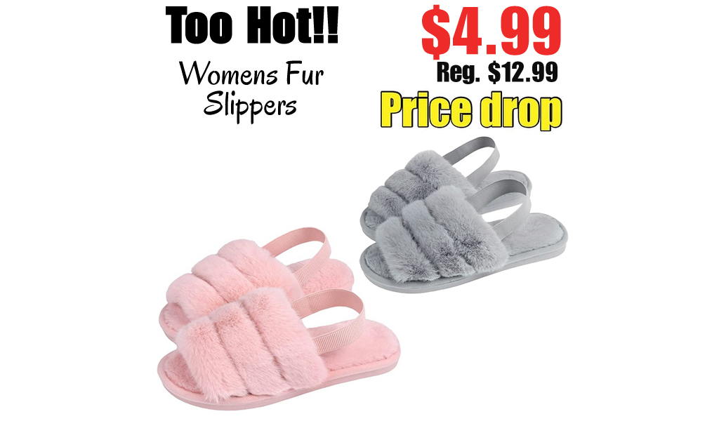 Womens Fur Slippers Only $4.99 Shipped on Amazon (Regularly $12.99)