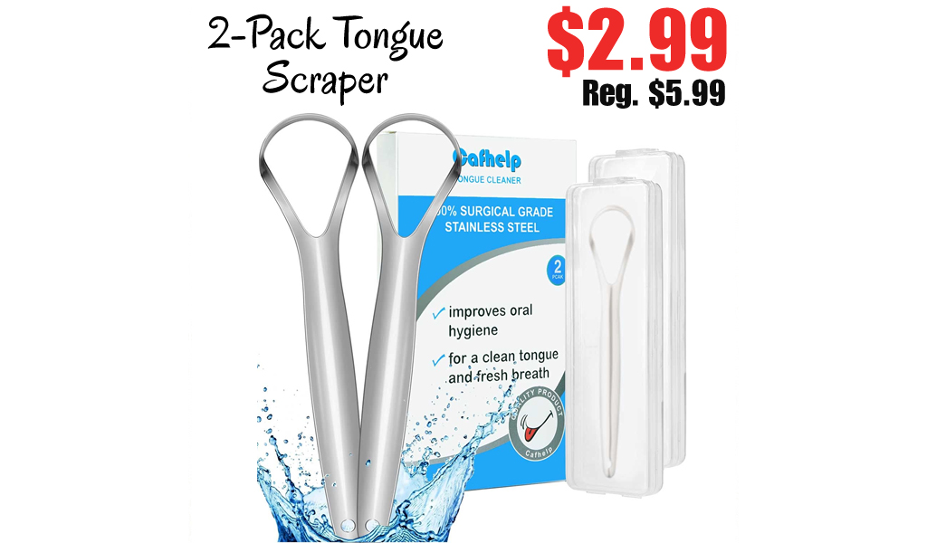 2-Pack Tongue Scraper Only $2.99 Shipped on Amazon (Regularly $5.99)