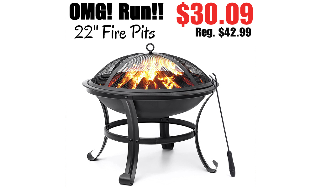 22'' Fire Pits Only $30.09 Shipped on Amazon (Regularly $42.99)