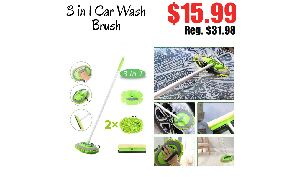 3 in 1 Car Wash Brush Only $15.99 Shipped on Amazon (Regularly $31.98)