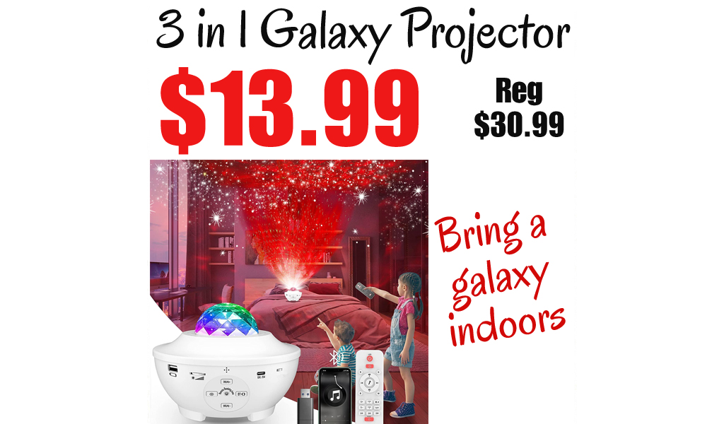 3 in 1 Galaxy Projector Only $13.99 Shipped on Amazon (Regularly $30.99)