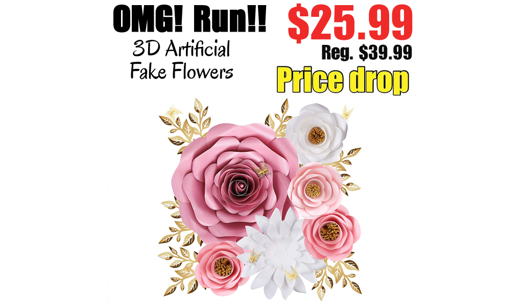 3D Artificial Fake Flowers Only $25.99 Shipped on Amazon (Regularly $39.99)