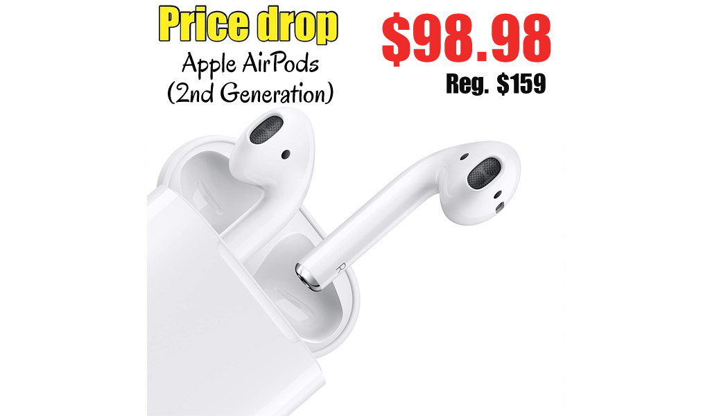 Apple AirPods (2nd Generation) Only $98.98 Shipped on Amazon (Regularly $159.00)