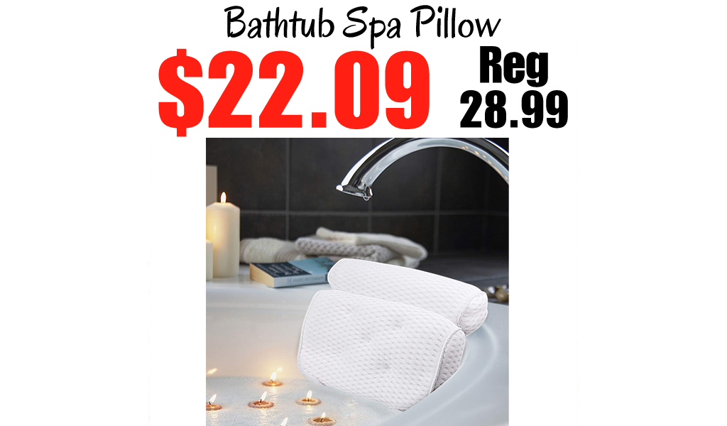 Bathtub Spa Pillow Only $22.09 Shipped on Amazon (Regularly $28.99)