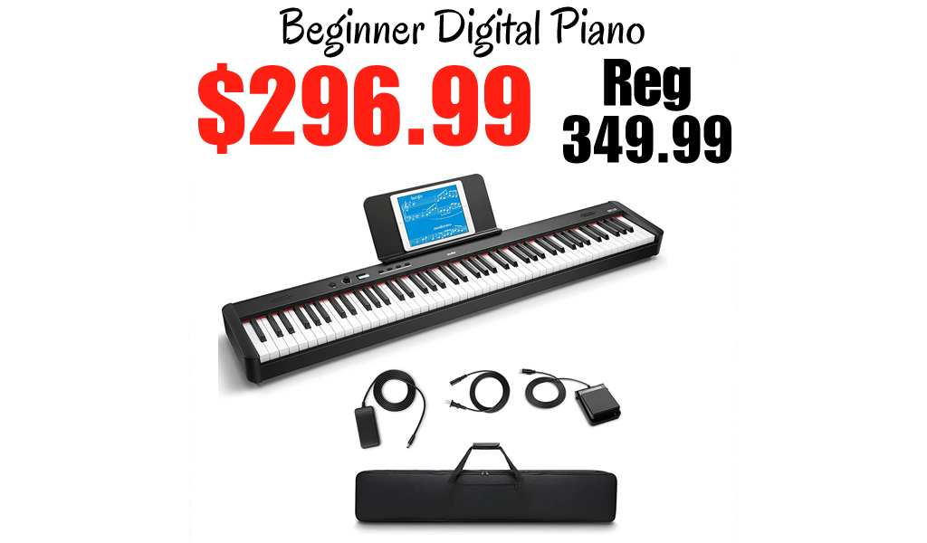 Beginner Digital Piano Only $296.99 Shipped on Amazon (Regularly $349.99)