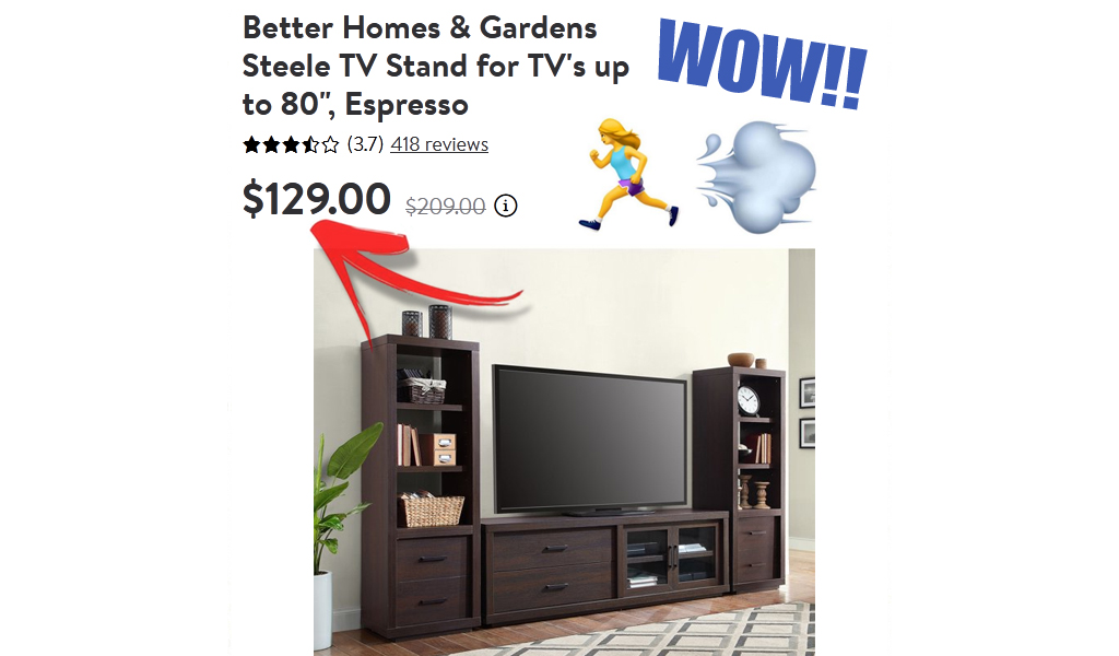Better Homes & Gardens TV Stand Just $129 Shipped on Walmart.com (Regularly $209)
